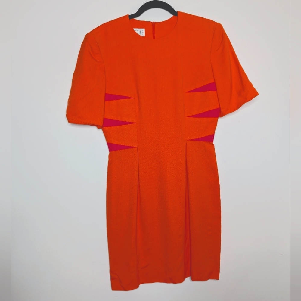 Elegant Orange and Pink Women's Dress